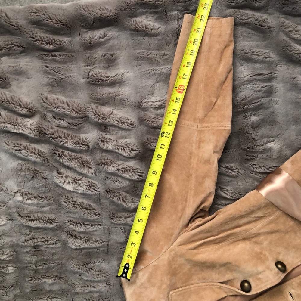 Tan Suede Jacket Sz Small - Picture 5 of 10